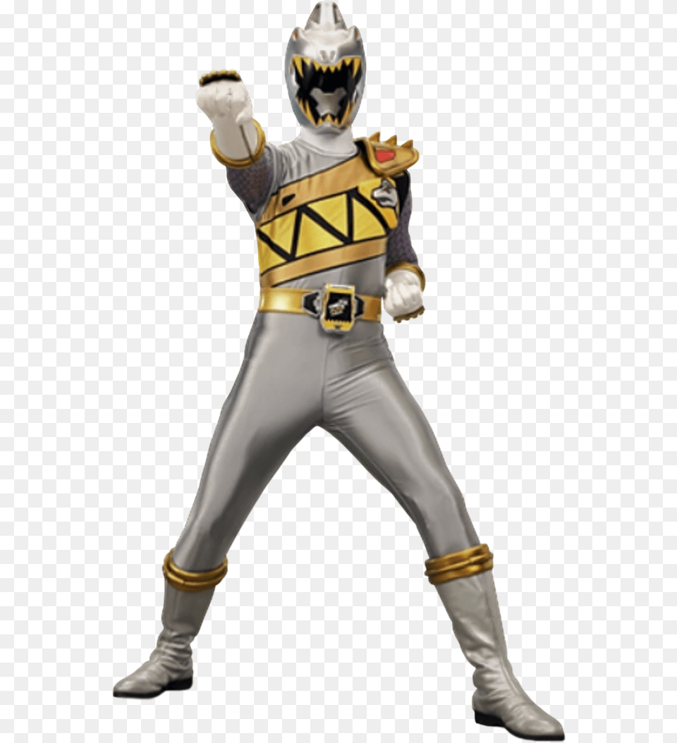 Zenowing Power Rangers Dino Charge Silver Ranger, Person, Clothing, Costume, Adult Free Png