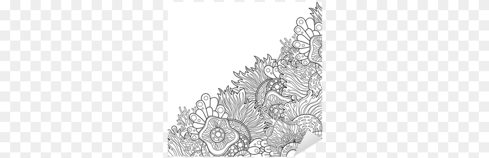 Zentangle Style Invitation Card Doodle, Art, Drawing Png Image