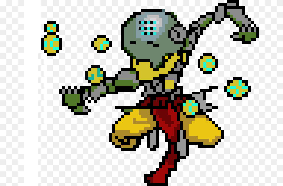 Zenyatta Final Pixel Art Maker, Graphics Free Png Download