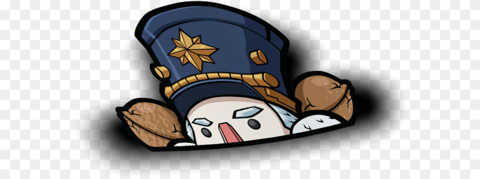 Zenyatta Nutcracker Peeker Sticker Cartoon, Clothing, Hat, Face, Head Png Image