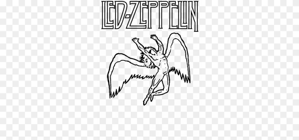 Zeppelin Drawing Mothership Graphic Freeuse Logo Led Zeppelin Vector, Gray Png