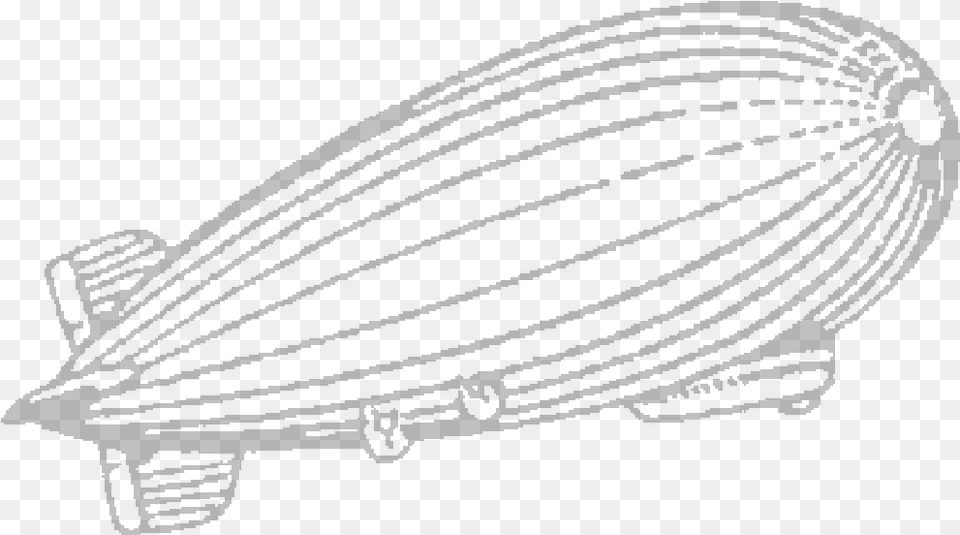 Zeppelin Drawing Painting Sketch, Aircraft, Transportation, Vehicle, Airship Free Png Download