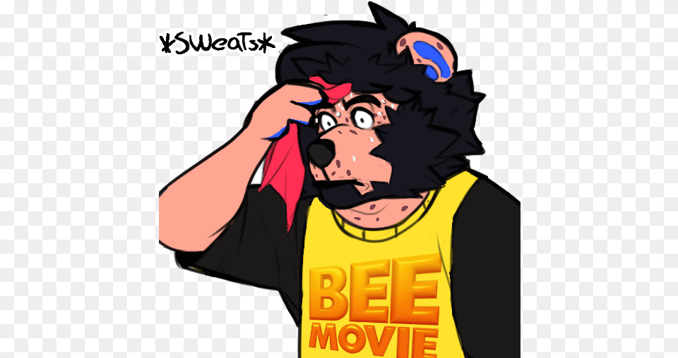 Zerky Bee Movie, T-shirt, Clothing, Publication, Person Png