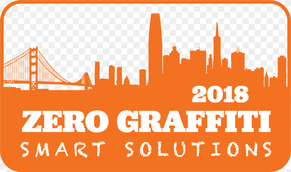 Zero Graffiti Battoo San Francisco City Skyline Silhouette Wall Art, Architecture, Building, Factory, Text Free Png