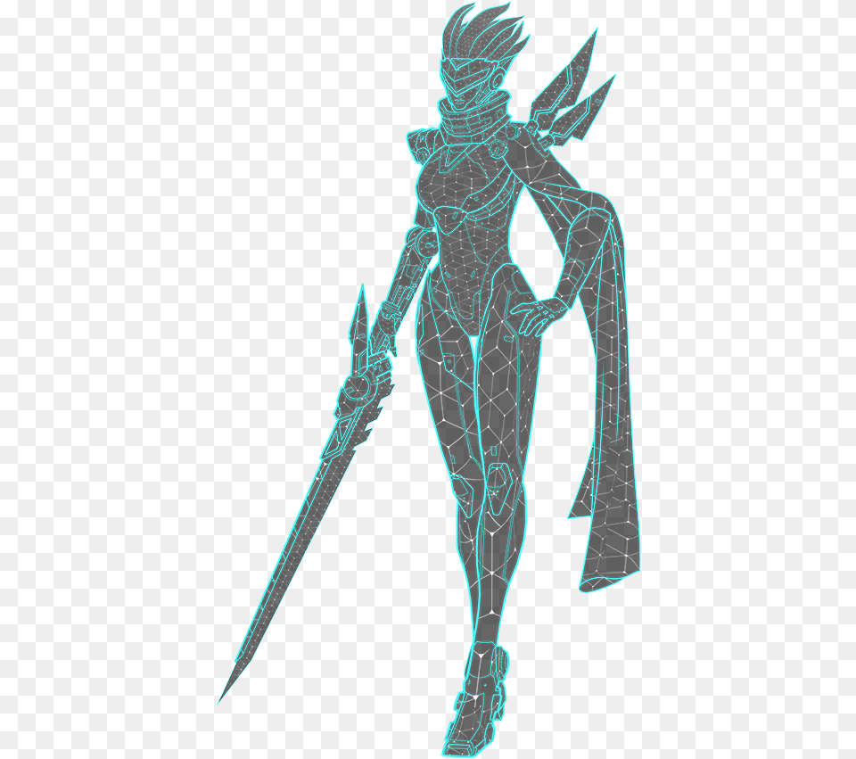 Zero Pulse Blade Full Length Energy Blade Allows For Illustration, Person, Art Free Transparent Png