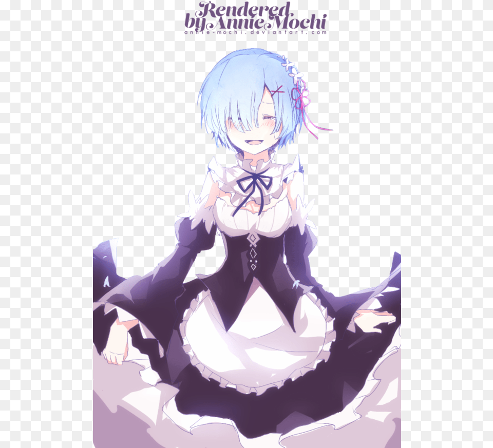 Zero Render By Annie Mochi Rem Render Re Zero, Book, Comics, Manga, Publication Png