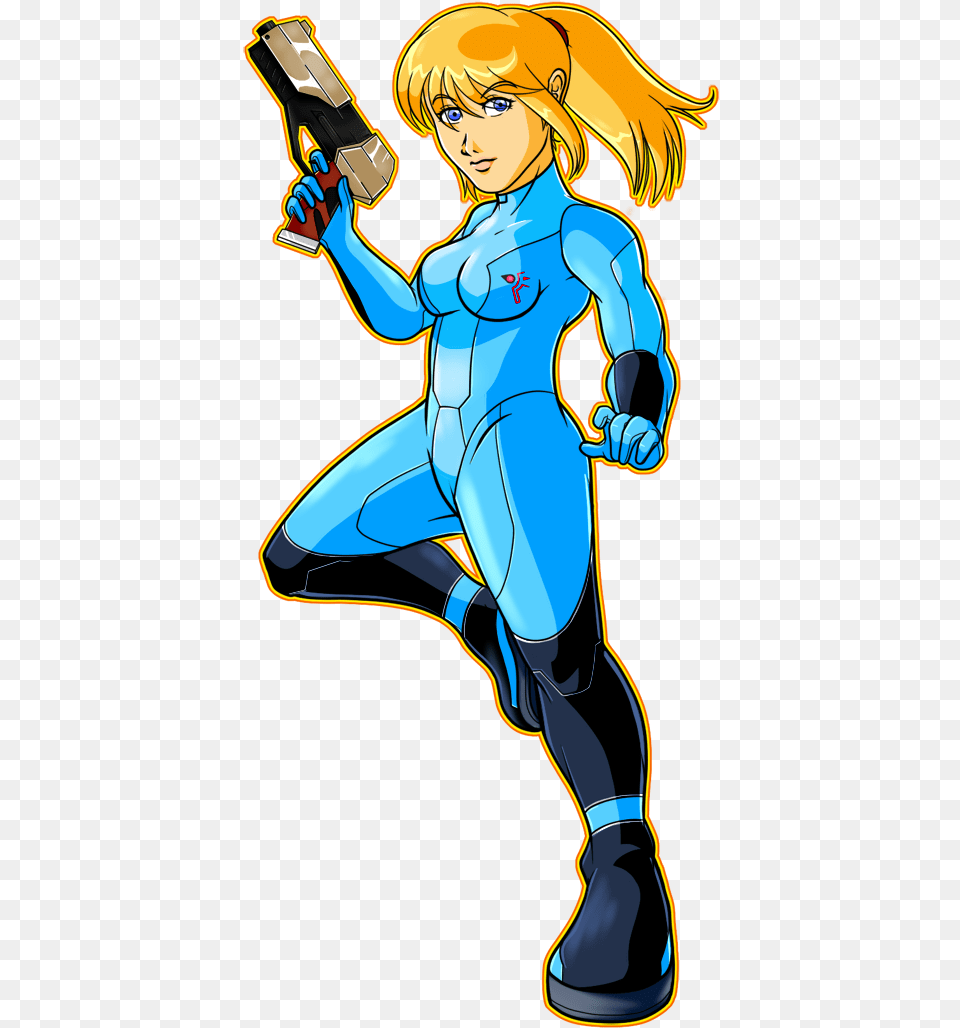 Zero Suit Samus Cartoon, Book, Comics, Publication, Adult Png