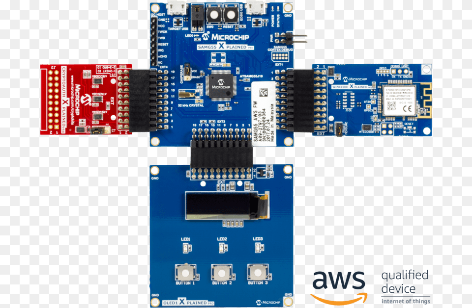 Zero Touch Provisioning Kit For Aws Iot, Electronics, Hardware, Computer Hardware, Printed Circuit Board Free Png