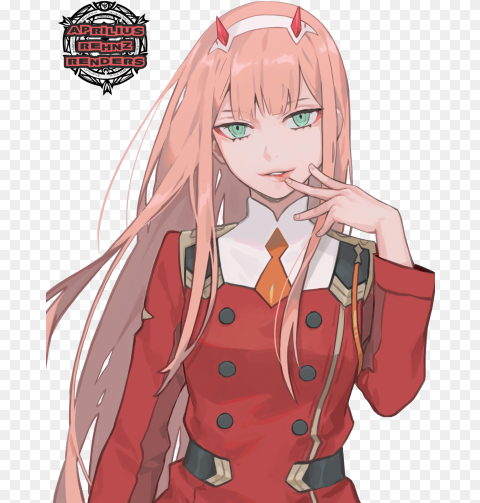Zero Two Art Anime Art 3d Amp Renders Darling In The Franxx, Book, Comics, Publication, Adult Free Png Download