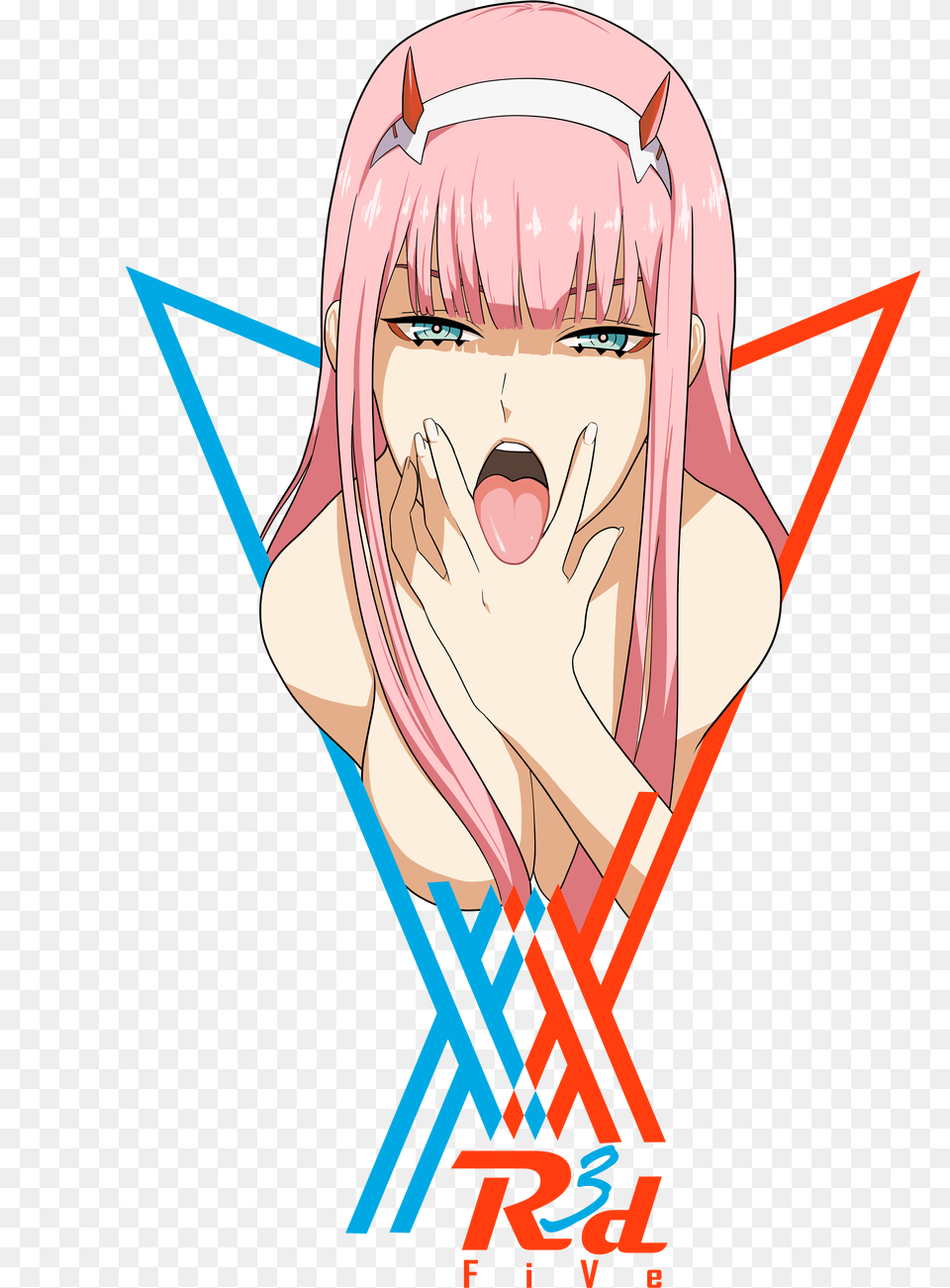 Zero Two Darling In The Franxx Drawn By R3dfive Danbooru Anime, Book, Comics, Publication, Adult Png