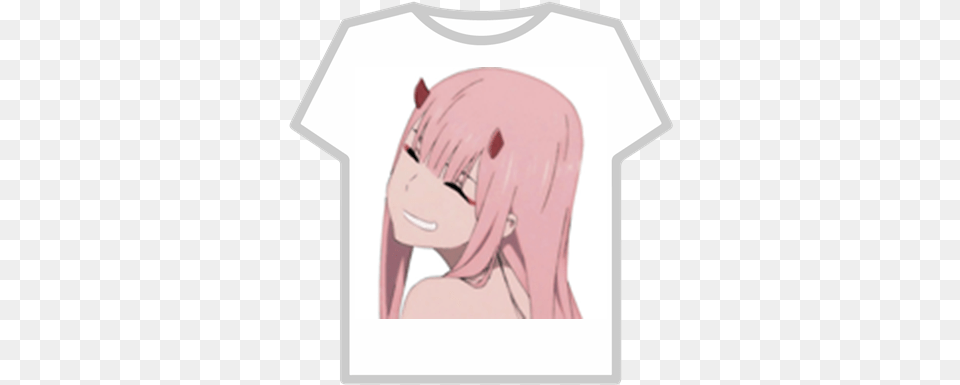 Zero Two Grin Sketch T Shirt Roblox, Book, Comics, Publication, Adult Png Image