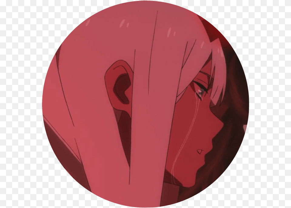 Zero Two Pfp Icon Darling In The Franxx Pfp Matching Circle, Head, Person, Face Free Png