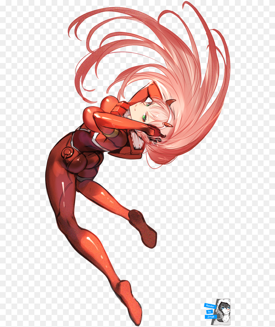 Zero Two Renders Darling In The Franxx, Book, Comics, Publication, Adult Free Transparent Png