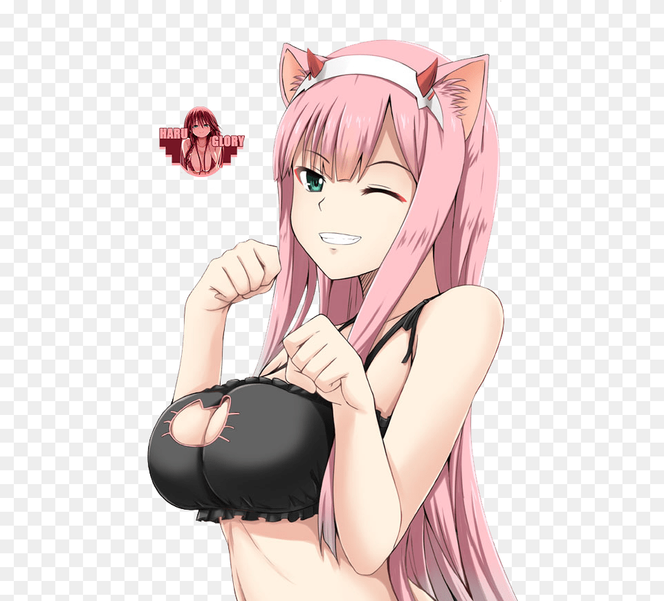 Zero Two Zero Two Cat Girl, Book, Comics, Publication, Adult Free Png Download