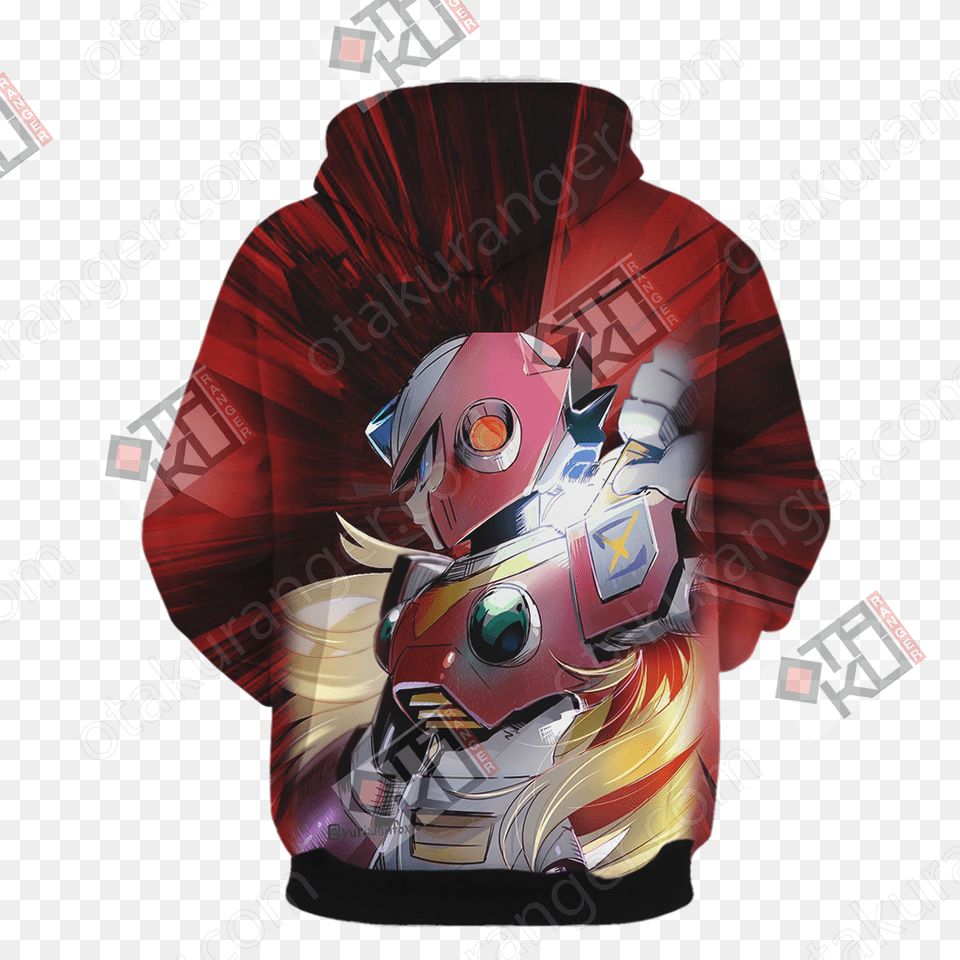 Zero Unisex 3d Hoodie Megaman Zero Pfp, Book, Comics, Publication, Person Free Png Download