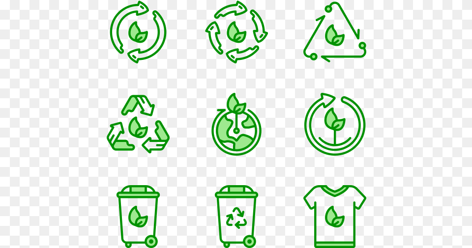 Zero Waste, Green, Recycling Symbol, Symbol Png