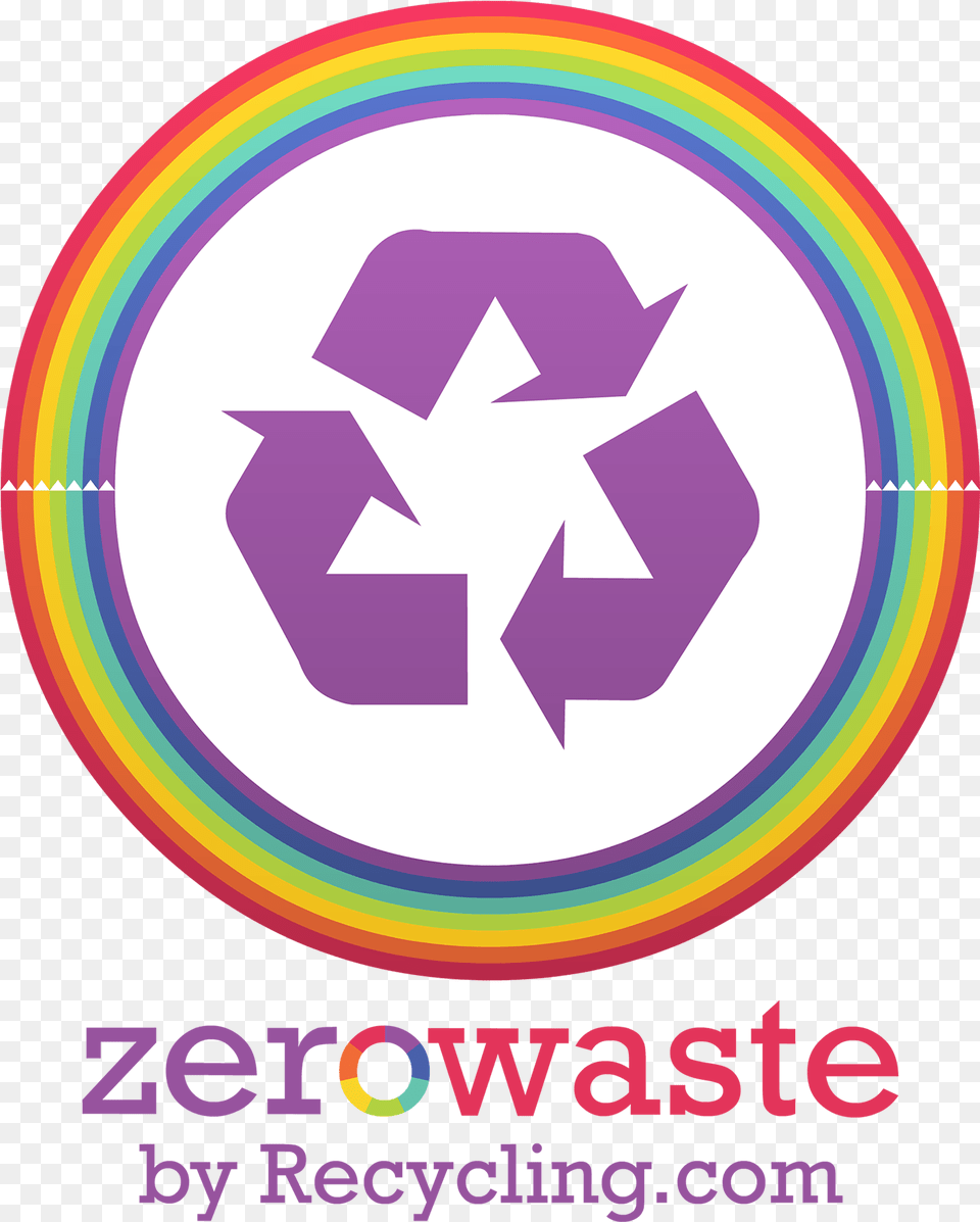 Zero Waste Symbol Text Recycle Symbol, Recycling Symbol, Disk Png