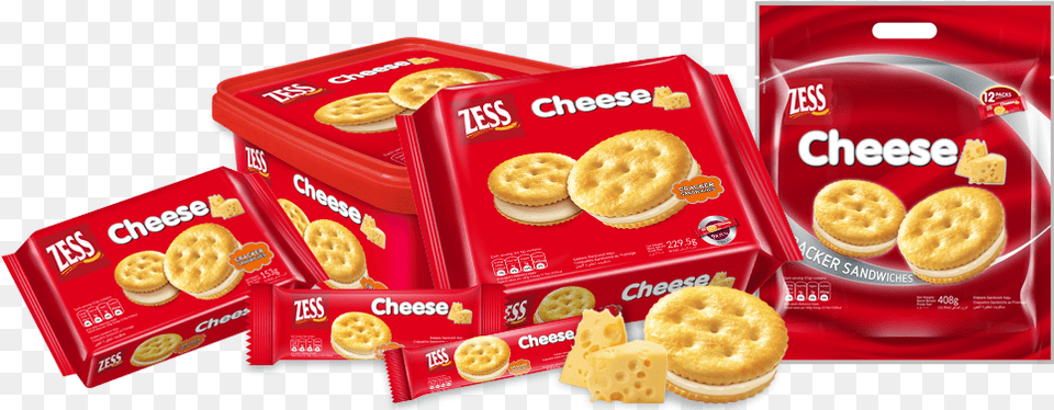 Zess Cracker Sandwiches Cheese Biscuit, Bread, Food, Snack, Ketchup Free Png Download