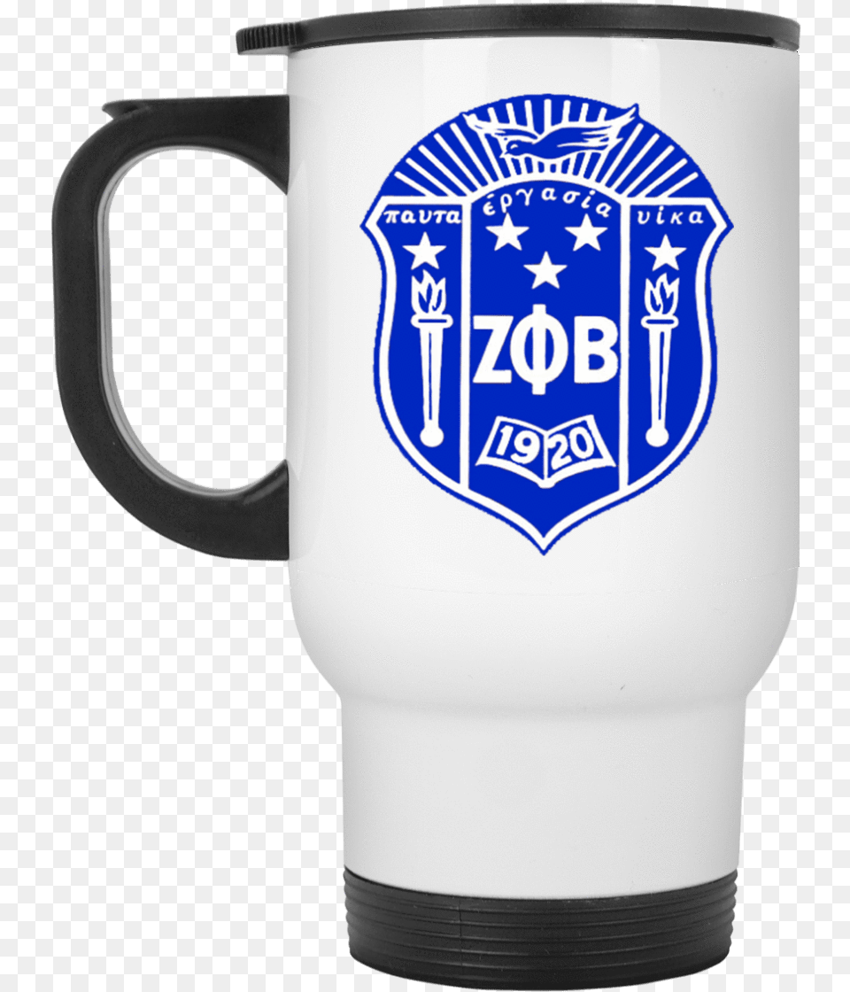 Zeta Phi Beta White Travel Mug Zeta Phi Beta Sorority Inc Storks Nest, Cup, Beverage, Coffee, Coffee Cup Free Transparent Png