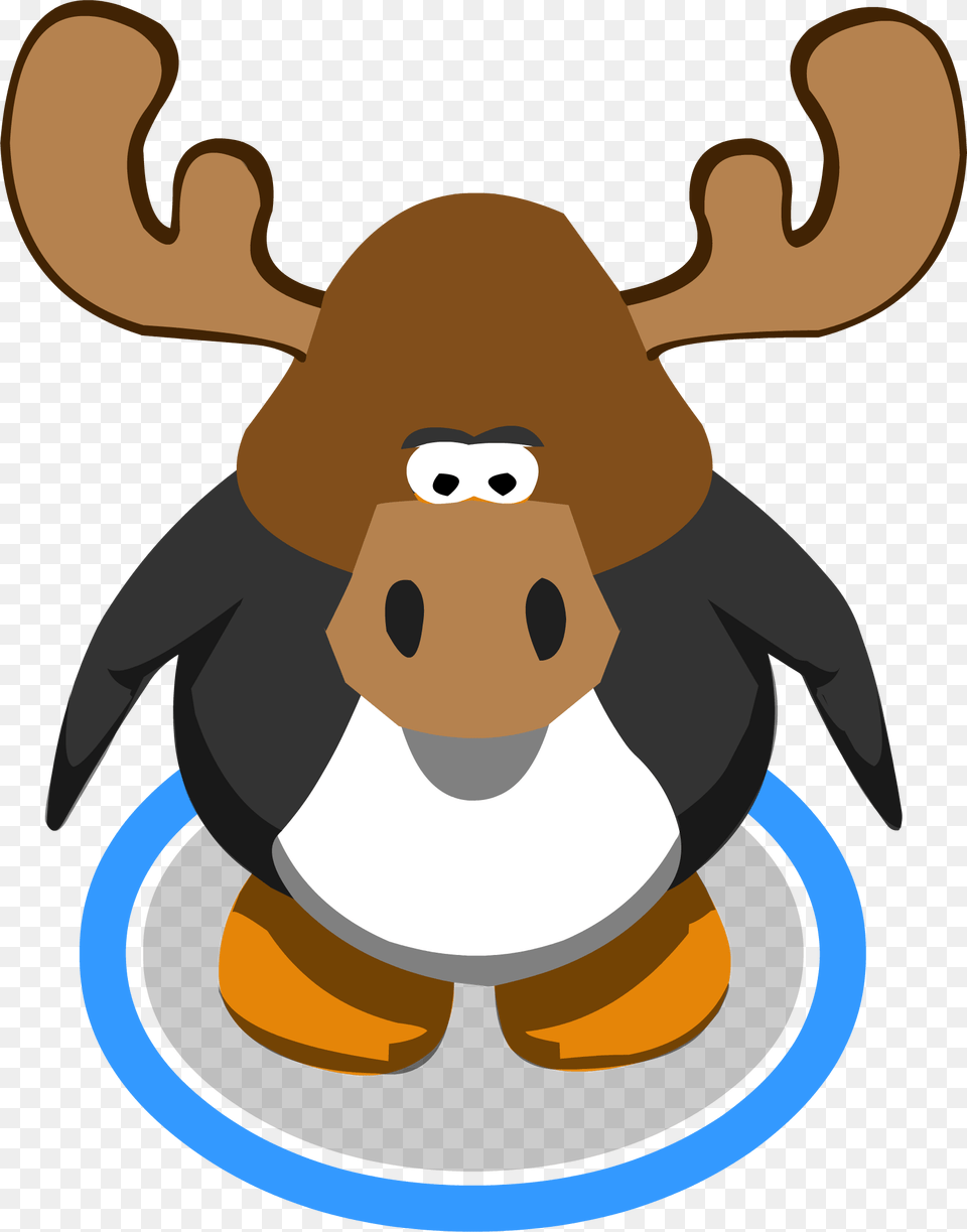 Zeus The Moose Head In Game Grey Beard Club Penguin, Animal, Canine, Dog, Hound Free Png
