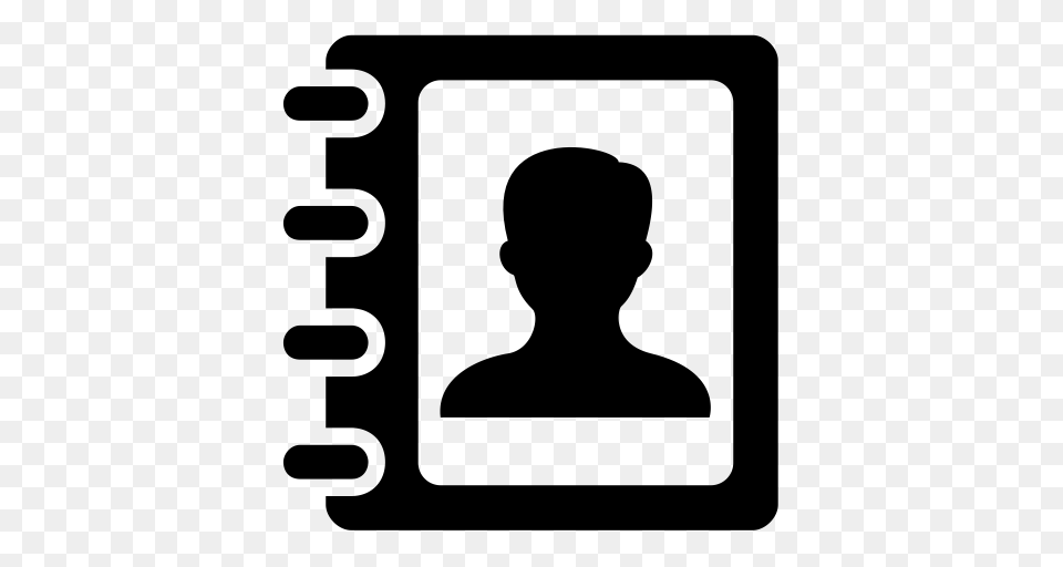 Zf Address Book Icon Address Book Contacts Icon With, Gray Png Image