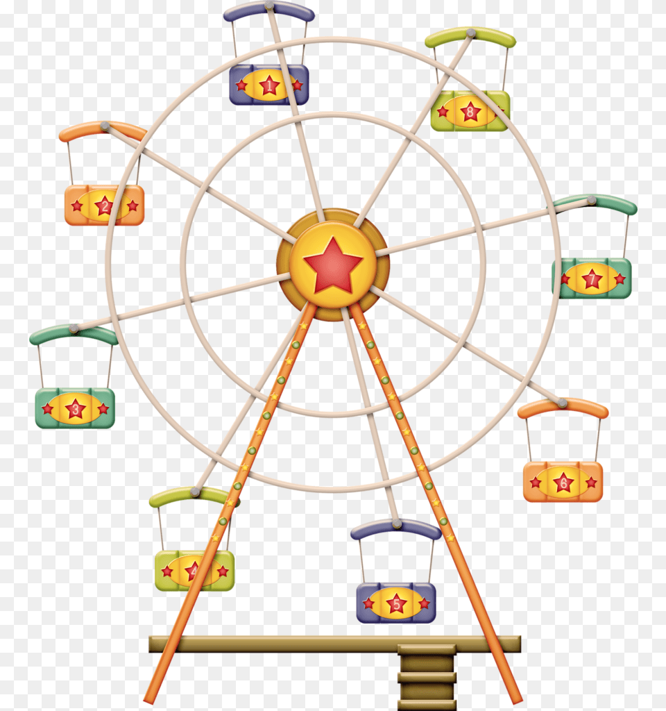 Zgl Threeringcircus Ferriswheel Clipart Transparentspng Manges Enfants, Amusement Park, Ferris Wheel, Fun Free Png