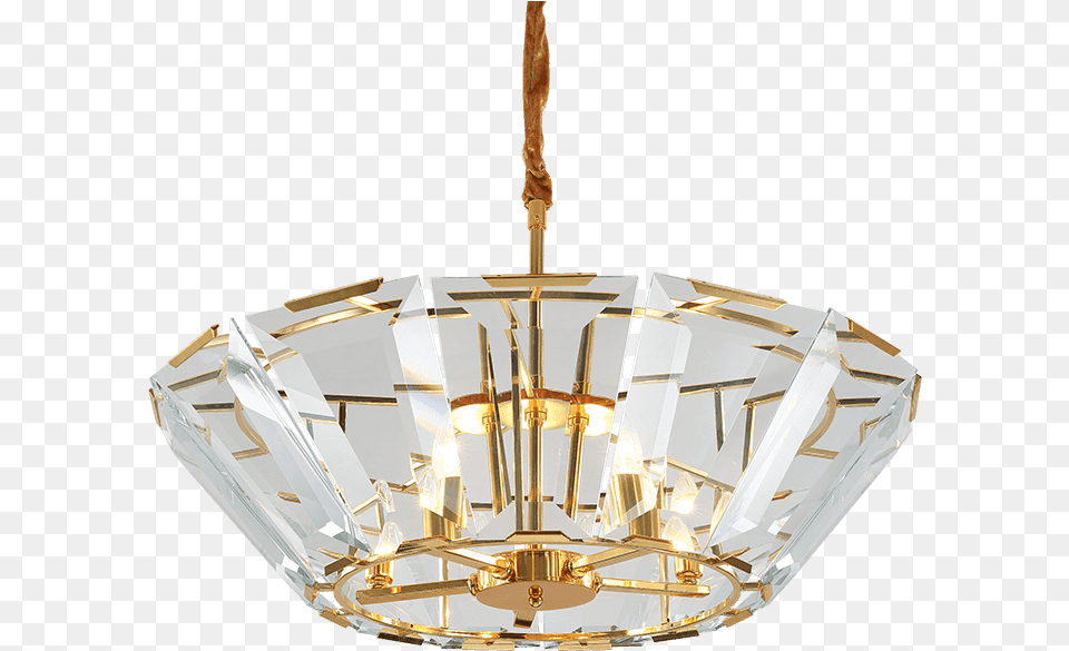 Zhongshan Contemporary Golden Indoor Crystal Lighting Chandelier, Lamp Free Png