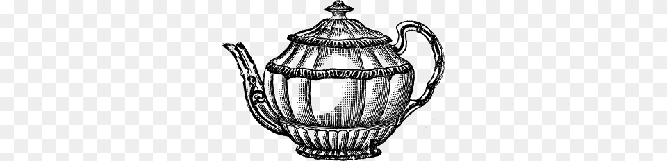 Zibi Vintage Scraplots Of Bw Teapots Here Cafeteras, Gray Free Png