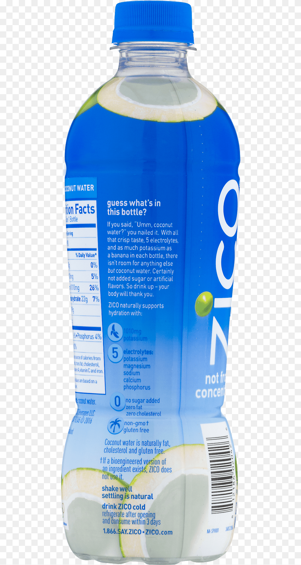 Zico Coconut Water Ingredients, Bottle, Can, Tin Png