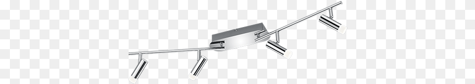 Zidane Trio Zidane Ceiling Spotlight Led Chrome 4 Light Sources, Handrail, Lighting Free Png Download