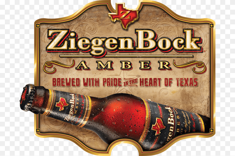 Ziegenbock Metal Sign Ziegenbock Beer No Background, Alcohol, Beverage, Lager, Beer Bottle Png