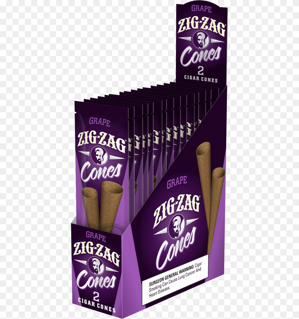 Zig Zag Grape Cigar Cones Zig Zag Cones Grape, Incense Png