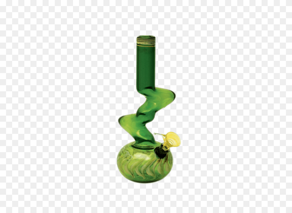 Zig Zag Water Bong With Elbow In Assorted Colors, Vase, Jar, Pottery, Bottle Free Png Download