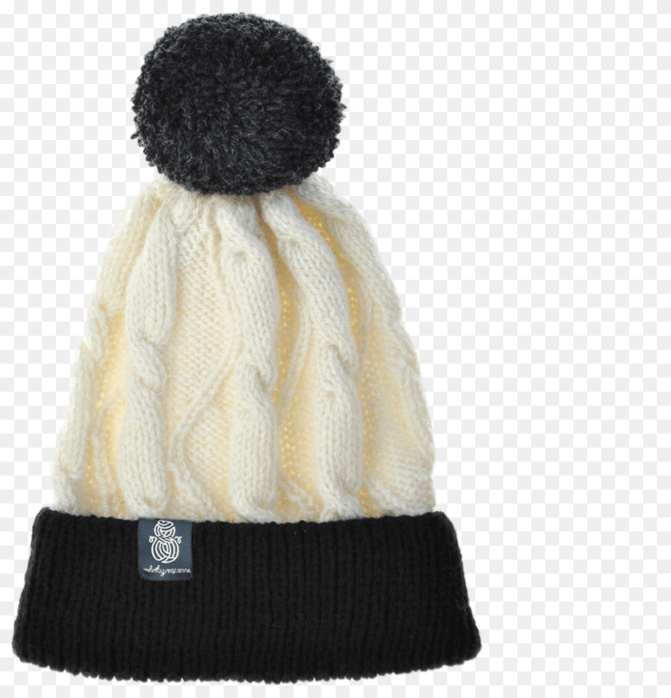 Zigzag Pompom Grafit Beanie, Cap, Clothing, Hat, Bonnet Png