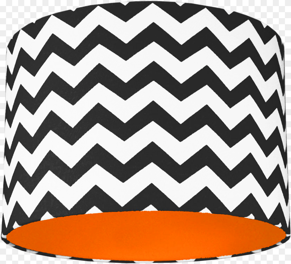 Zigzag Shade With Choice Of Coloured Lining Black And White Light Shade, Lamp, Lampshade Free Png