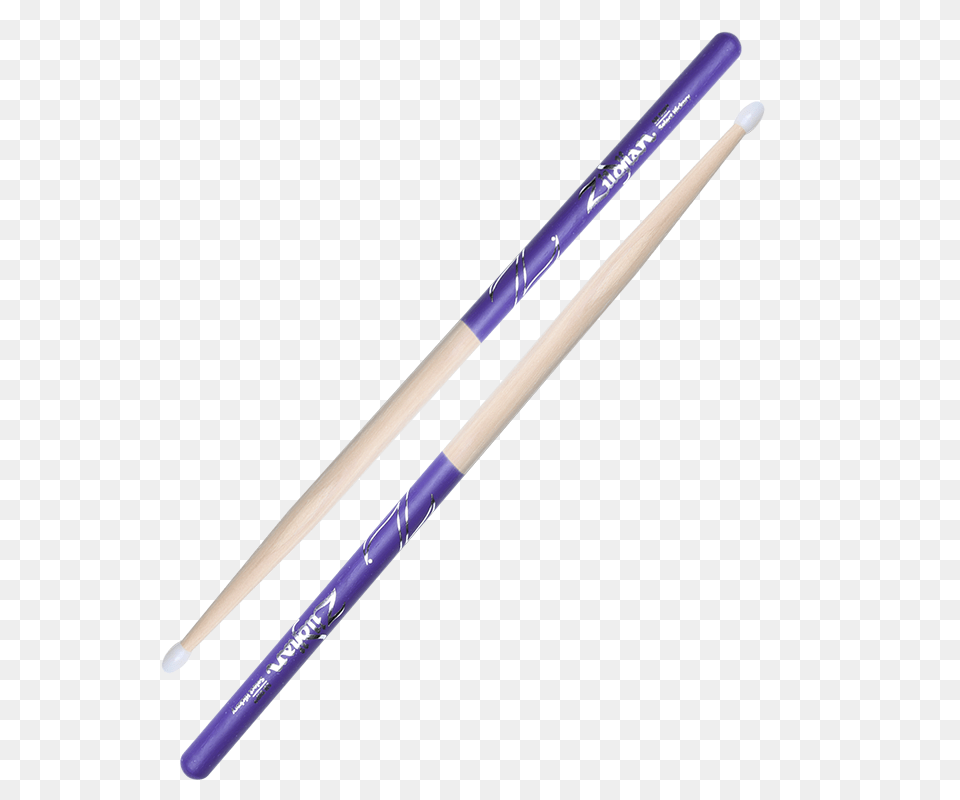 Zildjian Nylon Tip Purple Dip Drumsticks, Brush, Device, Tool, Baton Free Transparent Png