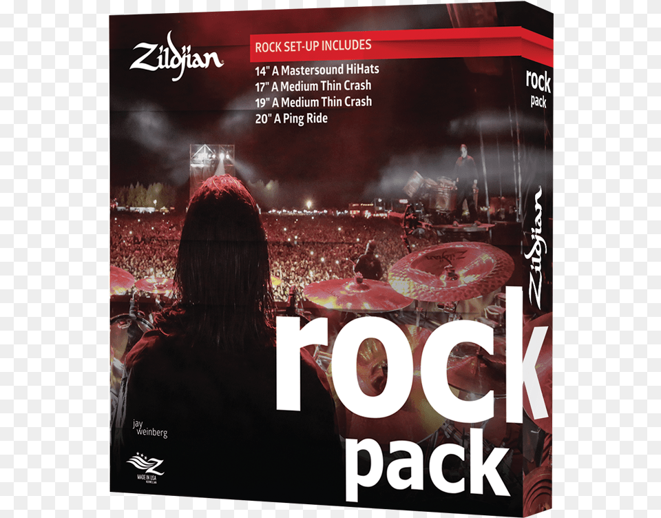 Zildjian Rock Music Cymbal Pack Zildjian Rock Music Pack, Adult, Advertisement, Concert, Crowd Free Png