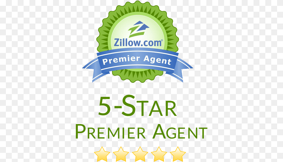 Zillow 5 Star Premier Agent, Logo, Advertisement, Symbol, Badge Free Transparent Png