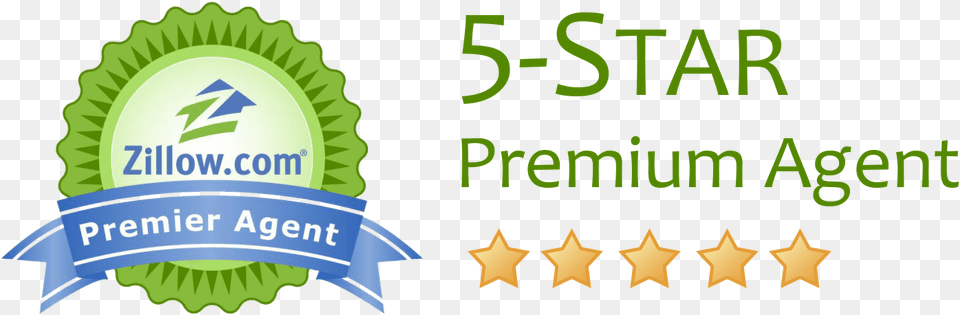 Zillow 5 Star Premier Agent Logo, Badge, Symbol Free Png Download