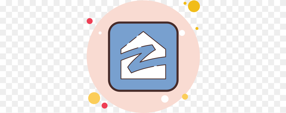 Zillow Icon Iphone Pink Contacts Icon, Sign, Symbol, Disk Png Image