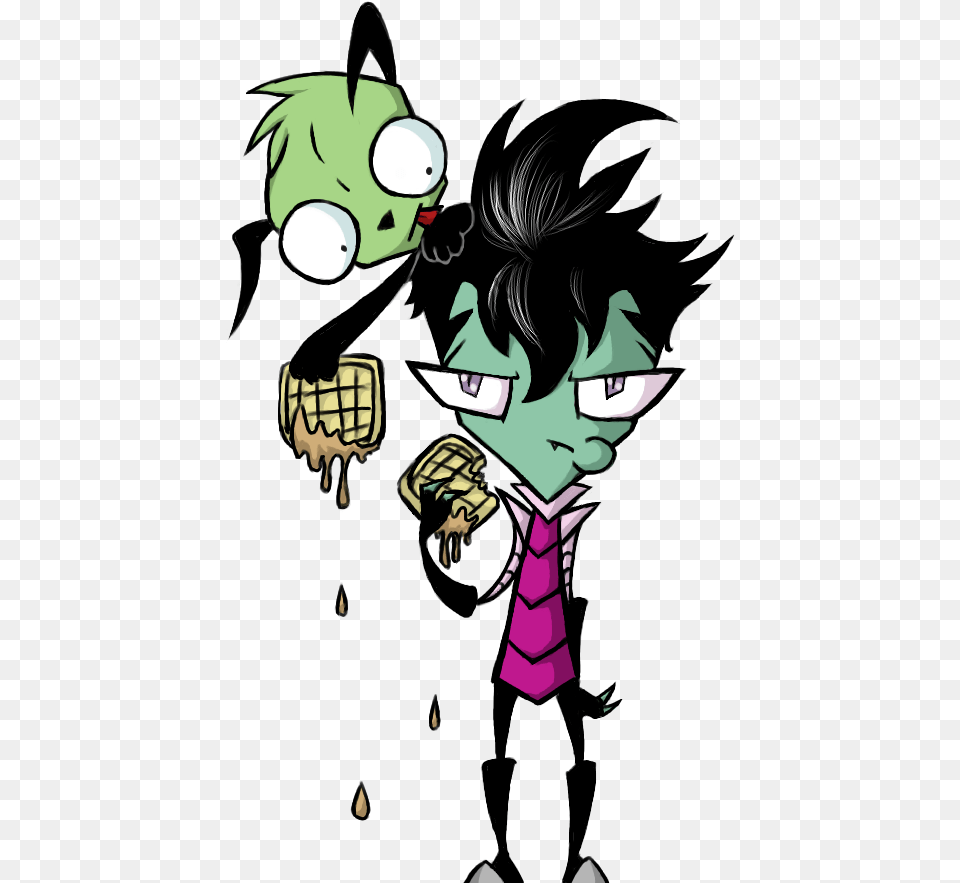 Zim Gir And Waffles By Lylatinvader, Book, Comics, Publication, Adult Free Png Download