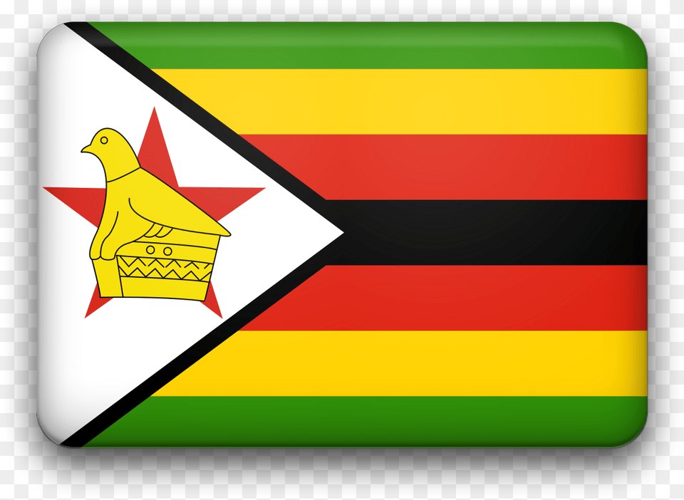 Zimbabwe Flag And Map, Animal, Bird Free Png Download