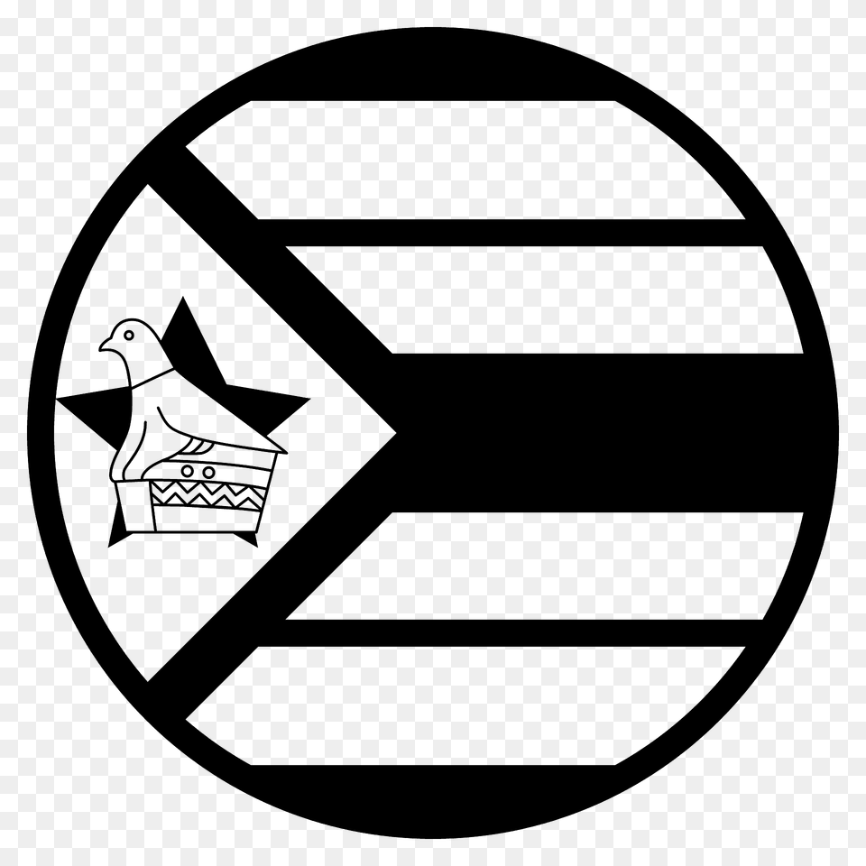 Zimbabwe Flag Emoji Clipart, Symbol, Disk, Logo Png