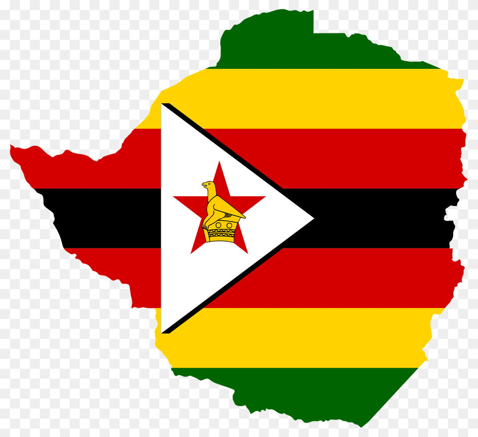 Zimbabwe Flag Map Clipart, Leaf, Plant, Logo, Symbol Png Image