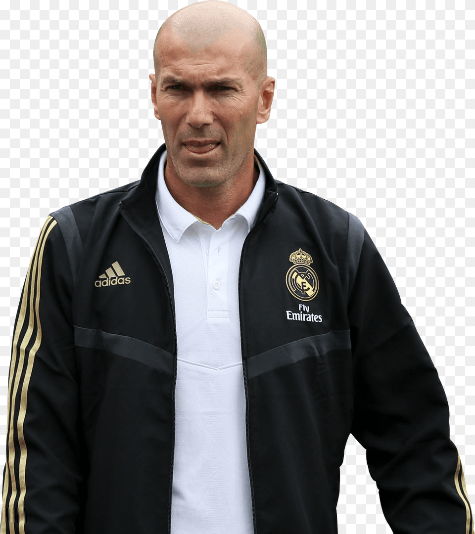 Zinedine Zidanerender Zinedine Zidane Adidas, Clothing, Coat, Shirt, Jacket Free Png