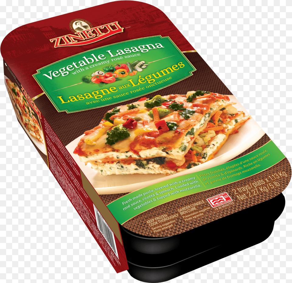 Zinetti S Frozen Vegetable Lasagna Lasagne Pack, Food, Pizza, Lunch, Meal Png