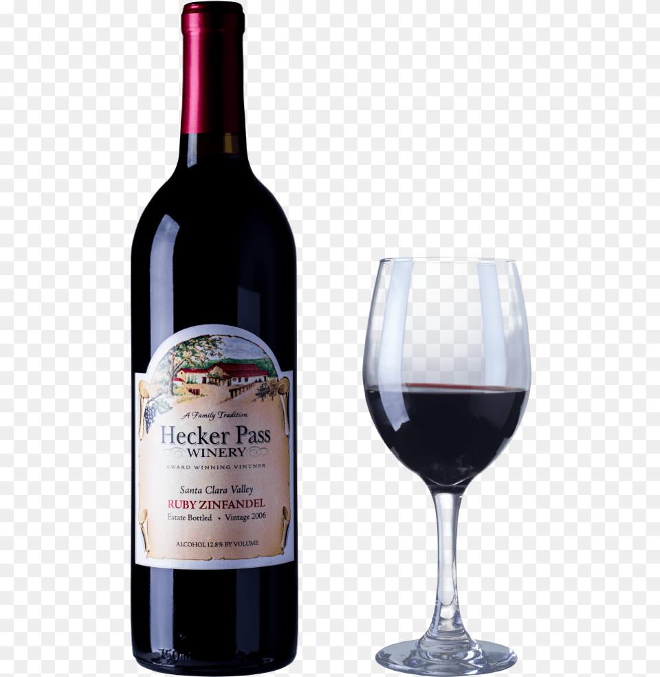 Zinfandel Ruby Zinfandel Wine, Alcohol, Beverage, Bottle, Liquor Png