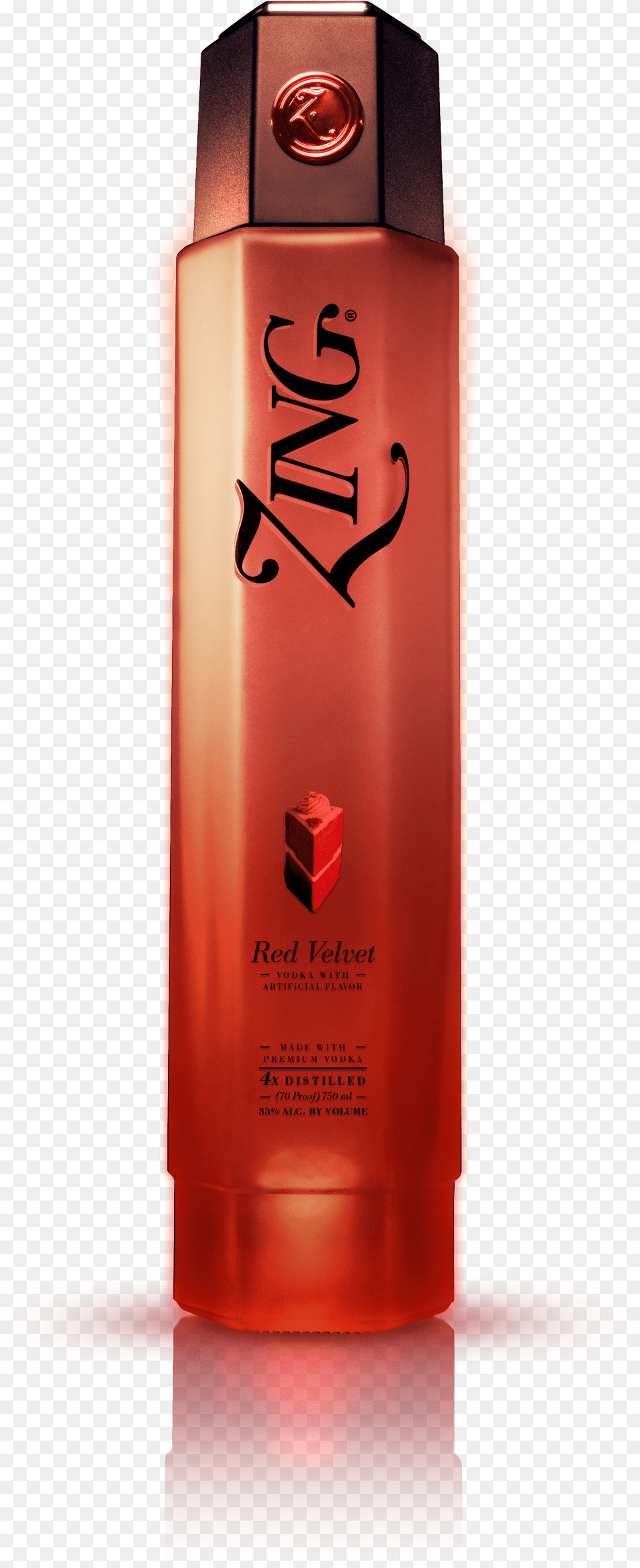 Zing Red Velvet Zing Vodka Red Velvet, Bottle, Alcohol, Beverage, Liquor Png Image