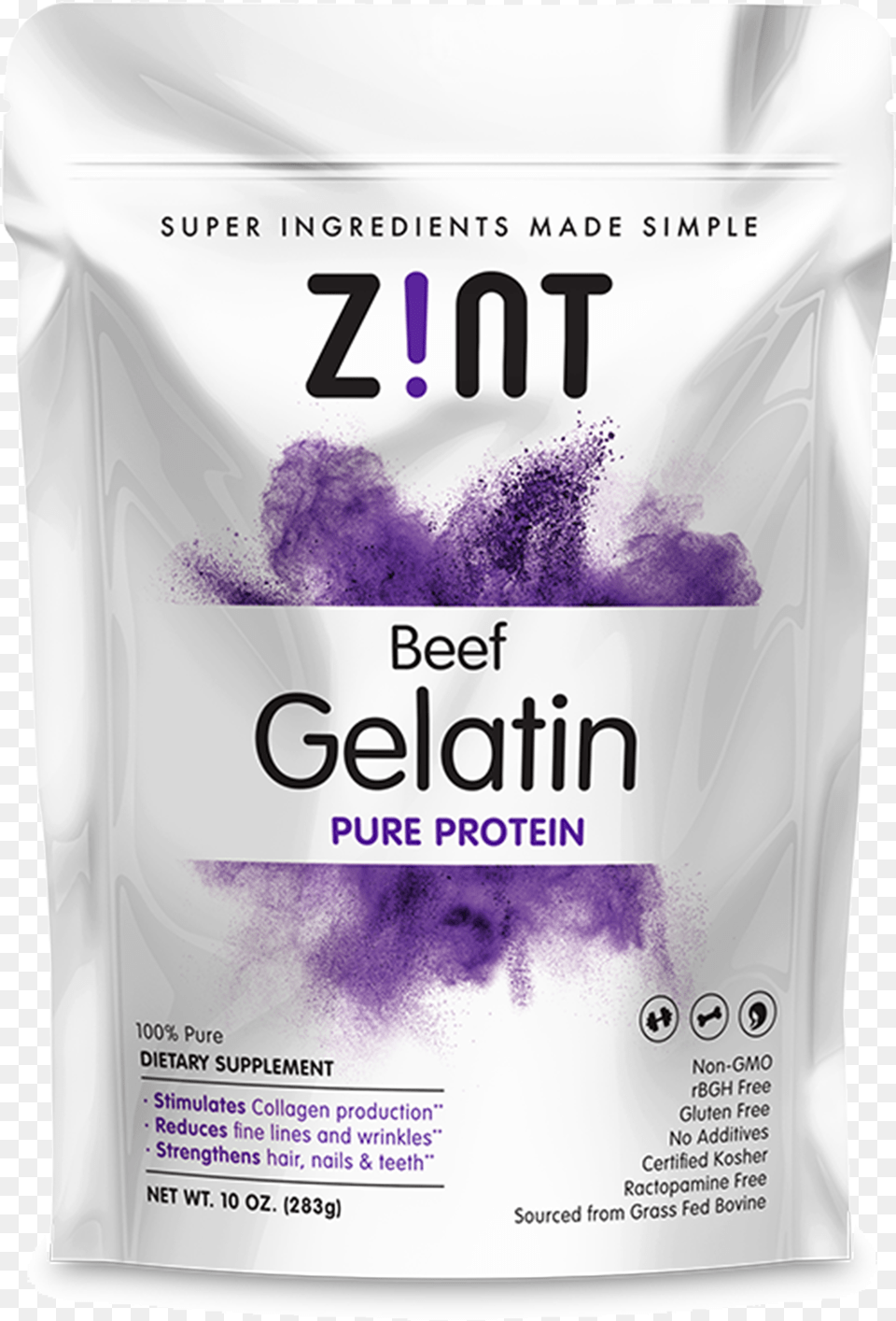 Zint Gelatin, Powder, Flour, Food Free Transparent Png