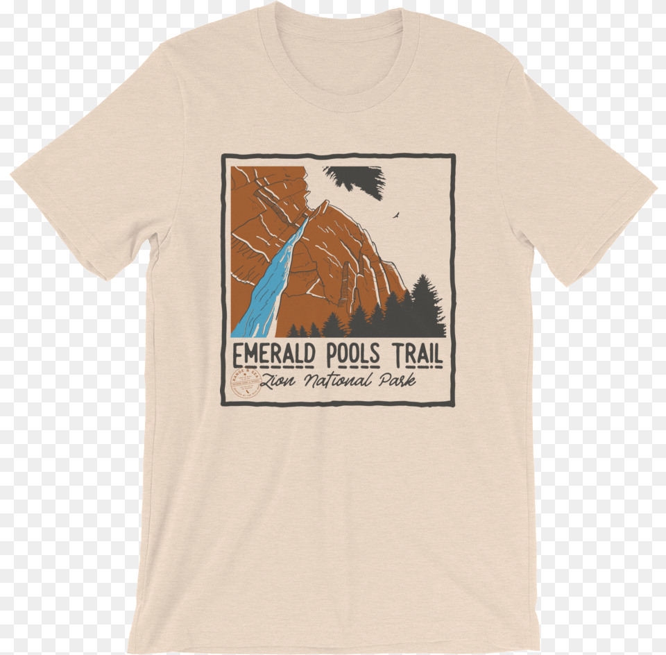 Zion Waterfall T Shirt U2014 Range U0026 Sea Outdoor Goods U0026 Apparel Tree, Clothing, T-shirt, Adult, Male Free Png